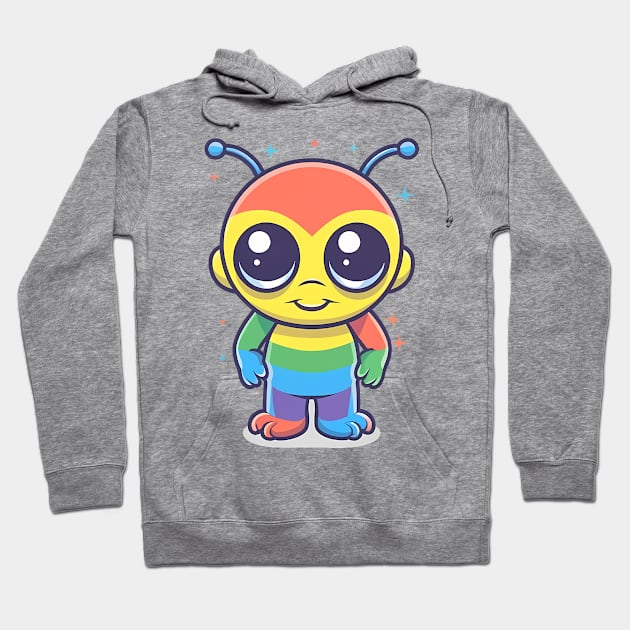 Interstellar Innocence - The Curious Cosmic Kid Hoodie by C.Note